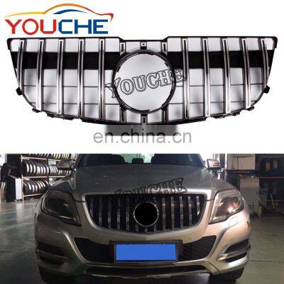 GT style front bumper grille mesh hood for Mercedes Benz GLK class X204 5 door SUV 2012-2015