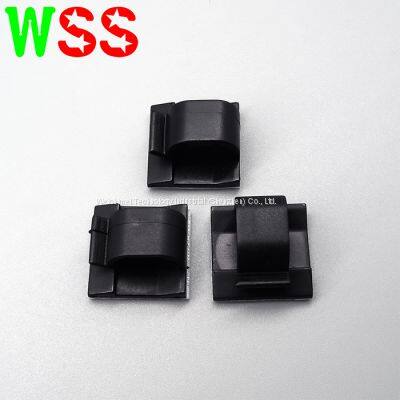 Plastic Self-Adhesive Saddle Type Tie Mount Cable Clips Wire Organizer