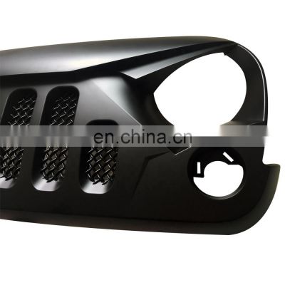 J189-5 black angry car grille ABS front grill for jeep for wrangler jk