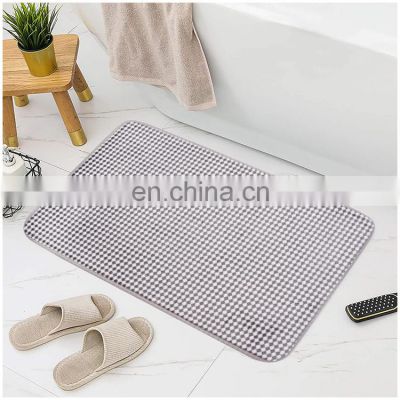 Custom design memory washable bathroom rug