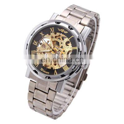 Fashion Hot Sale Products WINNER 001 Men Manual Mechanical Can Custom Logo Bands Wrist Watch