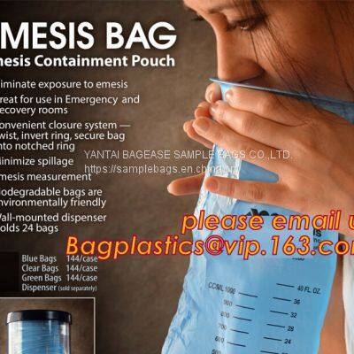 Easy Carry Emesis Bag Plastic Vomit Bag,Disposable Medical Vomit Emesis Bag,Barf Bags - Vomit Bags for Car, Uber, Travel photo-3