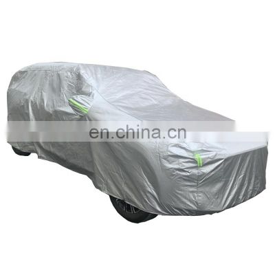 HFTM 100% fitment All Weather with Door Zipper  Outdoor Dust proof UV Protection automatic car covers with reflective strips