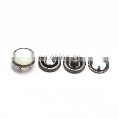 Best Selling Light Beautiful Strong Durable 10 mm Round Pearl Prong Snap Button Pearl Rivet For Clothing photo-2