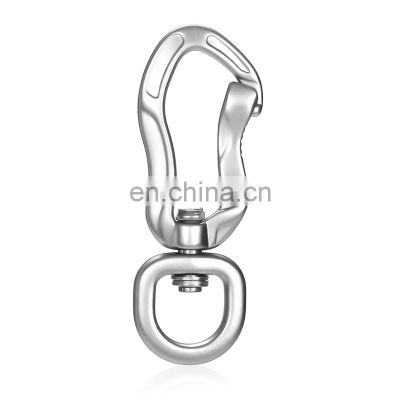 JRSGS 4KN Hot Sale Hiking Aluminum 4KN Swivel Carabiner hook for Dog Leash high quality Multi Tool S7805DXE