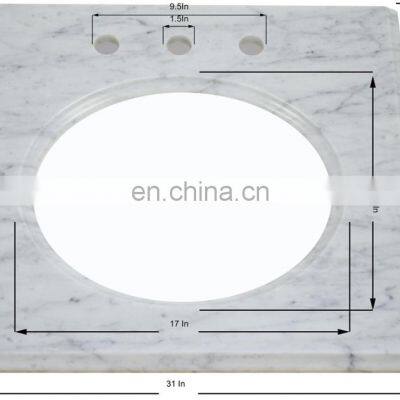 High Quality Pink Marble Vanity Top