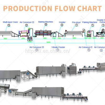 Full Reduction High Efficiency Corn Flakes Machine Made in China Cereal Making Machine Small Capacity Corn Flakes photo-4