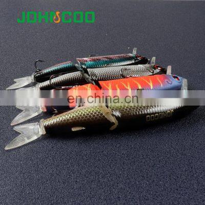 JOHNCOO Spare Tail 110mm 14.7g Fishing Lures Hard Lures 2 Sections Artificial Minnow Bait photo-2