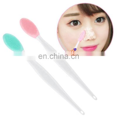 Hot selling Silicone Lip Scrubber Blackhead Remover Facial Kit for Women Nose Cleansing Brush