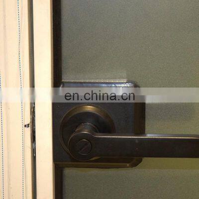 Custom Aluminum Alloy Glass Flat Open Bathroom Toilet Indoor Doors Windows Price Of Aluminum Door To The Bathroom photo-4