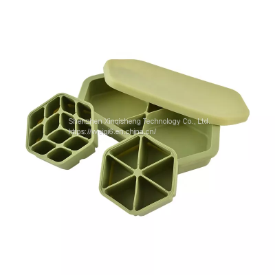 Food Grade Factory Price Silicone Dual-Use Ice Tray High Temperature Resistance Lunch Box and Ice Tray photo-5