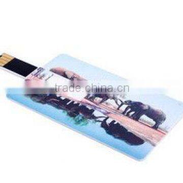 Cheapest Full Capacity Card USB With Digital Printing Logo