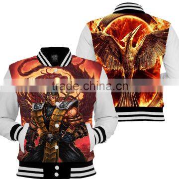 2016 Custom Sublimated Jackets, Custom Sublimation Varsity Jacket, custom design sublimation jacket with lining