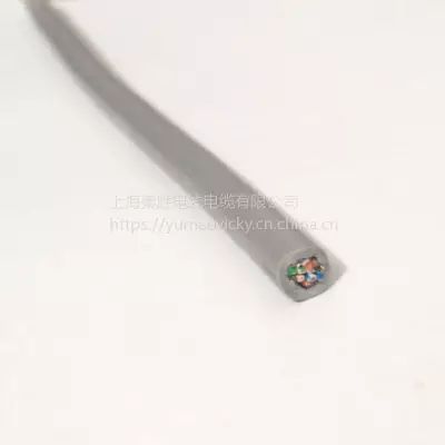 Oil-resistant polyurethane PUR drag chain cable, twisted pair shielded high-flexibility servo motor wire, encoder cable