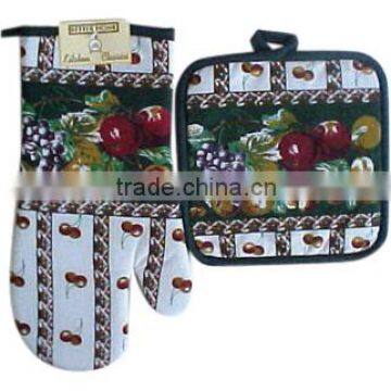 Oven Mitt & Potholder KITCHEN SET