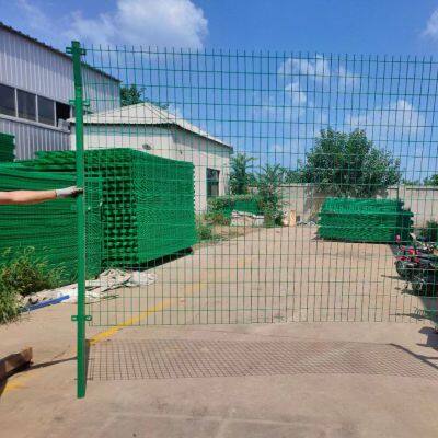 Outdoor Garden Fence 3d Security Fence With Peach Post