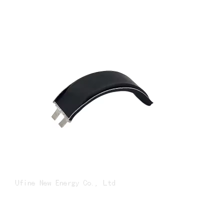 Ultra-Thin Flexible Curved Smart Wearable Ring Special Shaped Lipo Battery UFX 156825 16mAh 3.7V CustomizedFrom Chinese Factory