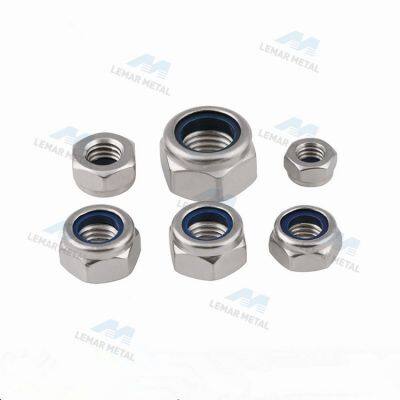 Stainless Steel Hexagonal Self-locking Nylon Nut photo-2