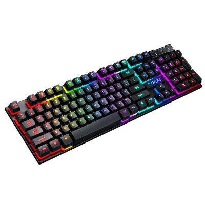 New T20 mechanical gaming keyboard touchpad machining aluminum keyboard case keys spill proof design keyboard