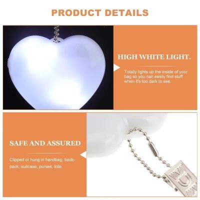 Automatic LED Handbag Lamp With Heart Design Auto Activated Night Light for Home Decor Lady Friends Thanksgiving Gifts photo-2