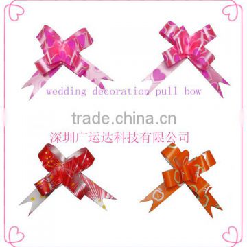 Des.: Basket wrapping Pull Butterfly Ribbon Bow Tie/pull bow/butterfly decoration tie