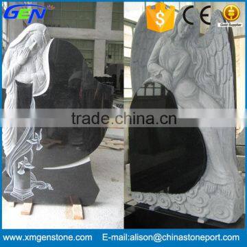 Wholesale Hot Weeping Angel Black Granite Monuments