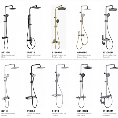 Constant temperature control       high-quality materials         energy-saving and environmentally friendly Shower column set series