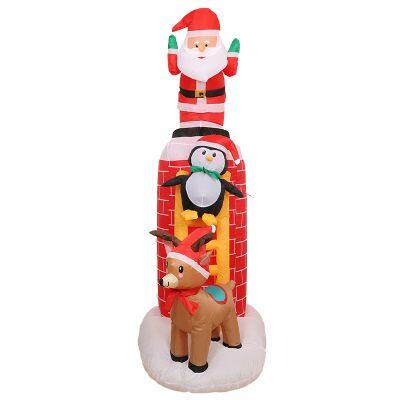 Christmas outdoor decor with Inflatable santa claus – Perfect for Xmas Decor