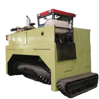 Mushroom Composting Machine Compost Turner Machine for Poultry Equipment Chicken Farming Waste Disposal