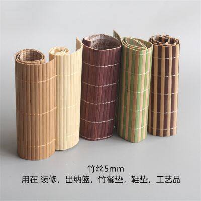Natural Bamboo Curtain Roll Bamboo Food Pad and Bamboo Wall Decoration Bamboo Mats