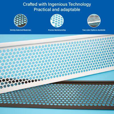 Leaf Filter PVC Gutter Protector Gutter Guard Rain Water Drainage Plastic PVC Gutter Cover photo-3