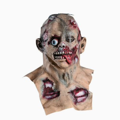 Halloween Latex Mask Headgear, Horror Props，Simulated Mask，Halloween Scary Latex Mask