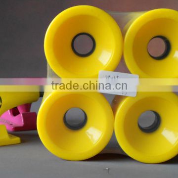 Yellow Professional Longboard Wheel