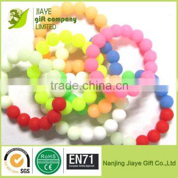 Silicone Charm Bead Bracelet for Promotional Gift