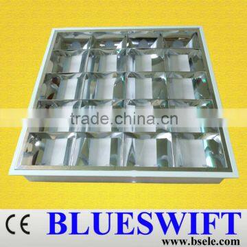 T8 4*18W Recessed mounted Grille Lamp CE Rohs