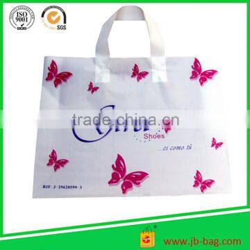 white plastic shopping handle bag for snack gift pack