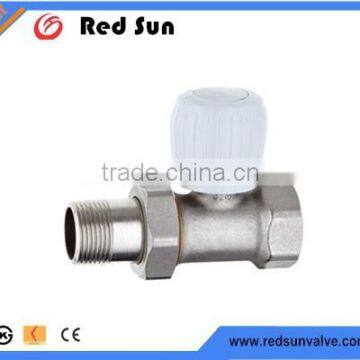 taizhou supplier HR5031 brass drain angle chrome radiation valve