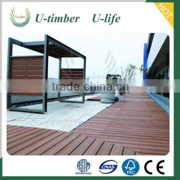 Aesthetic appearance wood plastic composite WPC decking floor