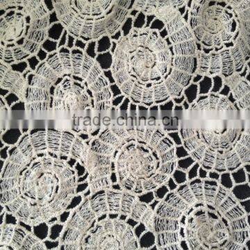 Whole Sale High Quality Embroidery Lace Accessory 100% Cotton Lace Fabric for Garment photo-2