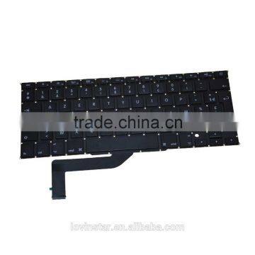Good Quality New French Design Products Laptop Replacement Keyboard For Apple Macbook Pro 15" A1398 2012