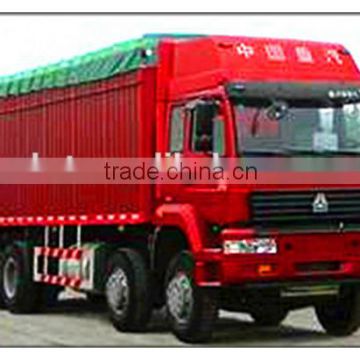 sinotruk low price 8*4 cargo wagon lorry truck euro 2 made in china