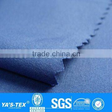 Blue Recycle Yarn Fabric 4 Way Stretch Fabric Polyester Fabric For Spring Autumn Sportswear Jacket Tie