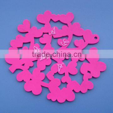 soft pvc flower shape coasters custom for wholesale