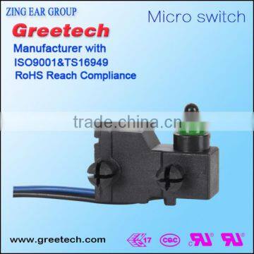 2015 40t85 mini waterproofed micro switch zing ear, electrical switches