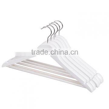 White Wooden Coat Jacket Shirt Clothes Hangers