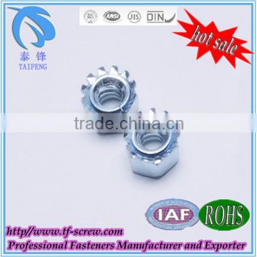 Hexagonal galvanized serration washer