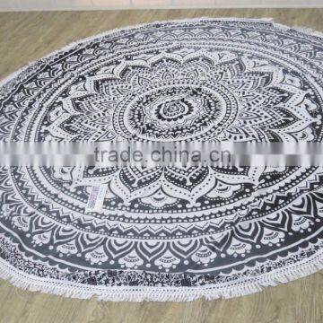 Custom Printed Mandala Roundie Beach Towel photo-5