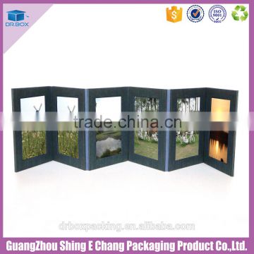 Professional logo customized recyclable rigid paper photo album photo packaging with good quality