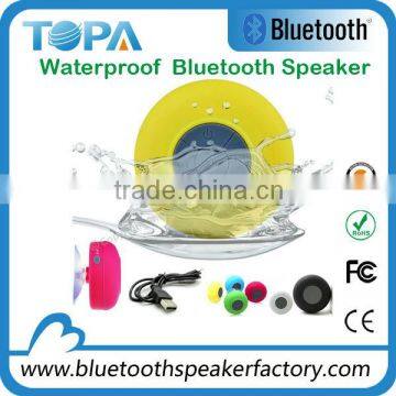 Music Suction Phone and Stereo Shower round bluetooth waterproof speaker for sale