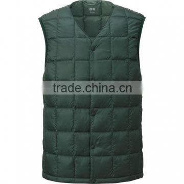 winter wholesale 100% polyester men's slimming vest custom